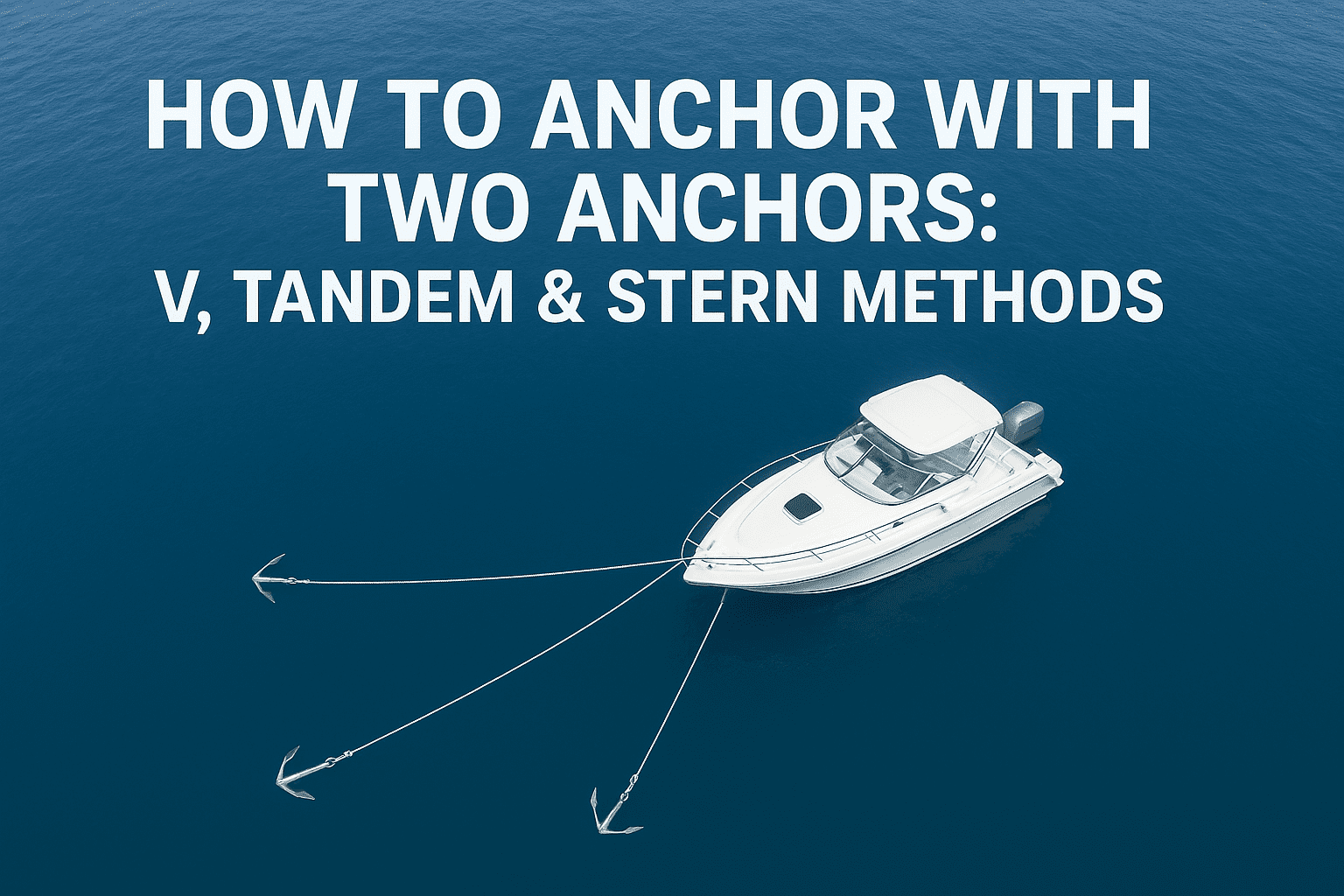 How To Anchor With Two Anchors: V, Tandem & Stern Methods - Crab Island